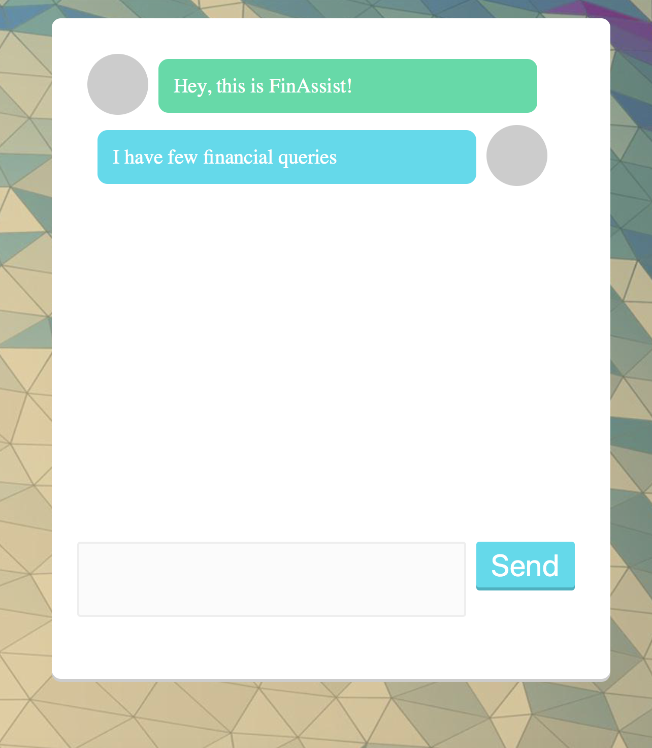 FinAssist Chatbot Screen